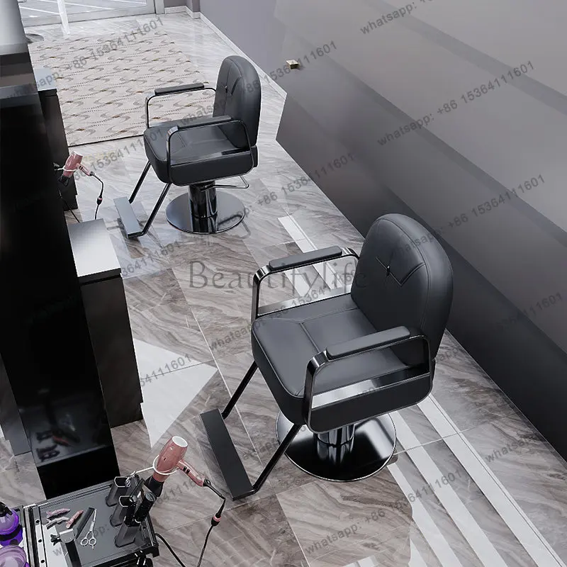 LSTrendy Luxury Barber Chairs Vintage Shop Barber Chairs Fashionable Aesthetic Display De Barbería Profesional Salon Furniture
