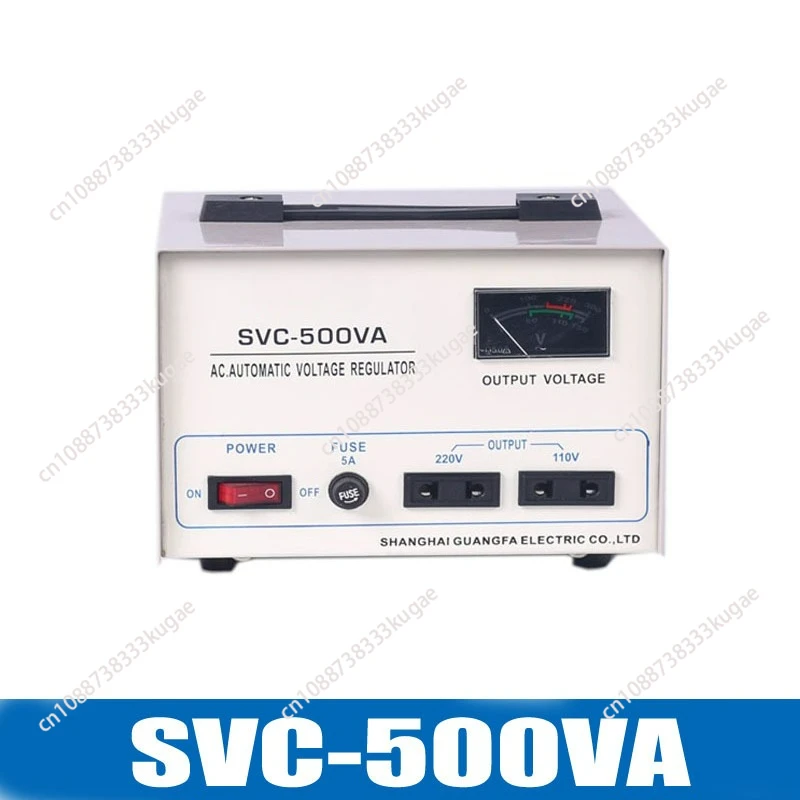 

Single phase regulator SVC-1000VA automatic 220v high power household ** current regulated power supply