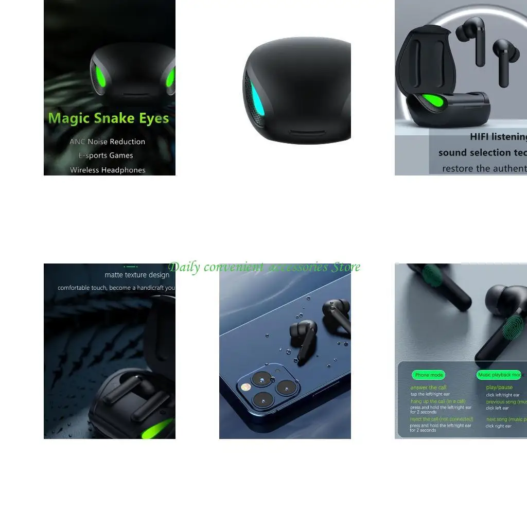 97qbノイズキャンセルヘッドフォンポータブルワイヤレスオートマチックペアリングイヤホンsteroヘッドフォン