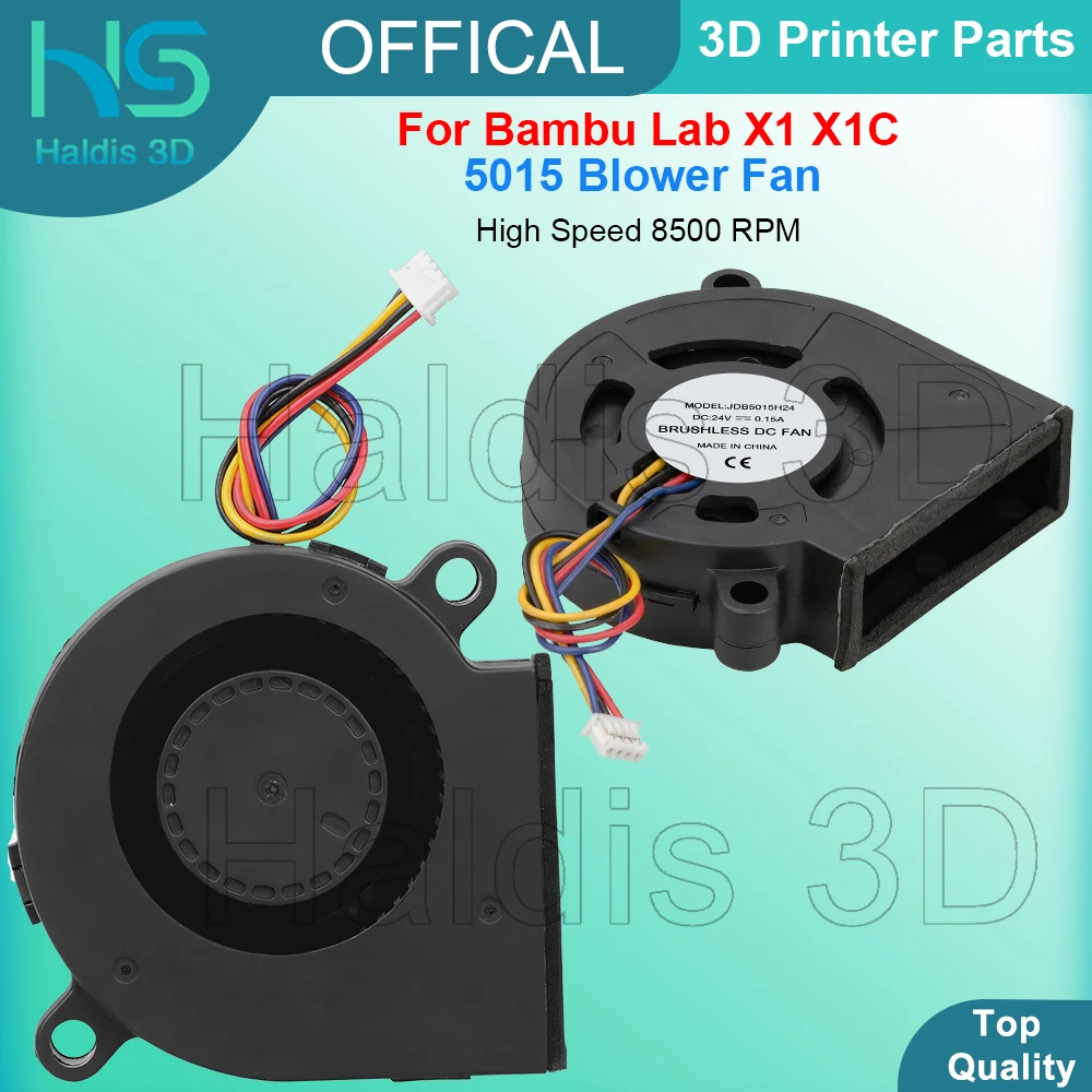 

5015 Blower Fan For Bambu Lab X1 X1C 3D Printer X1 Series Front Cover Housing Assembly Hotend Toolhead Fan High Speed 8500 RPM