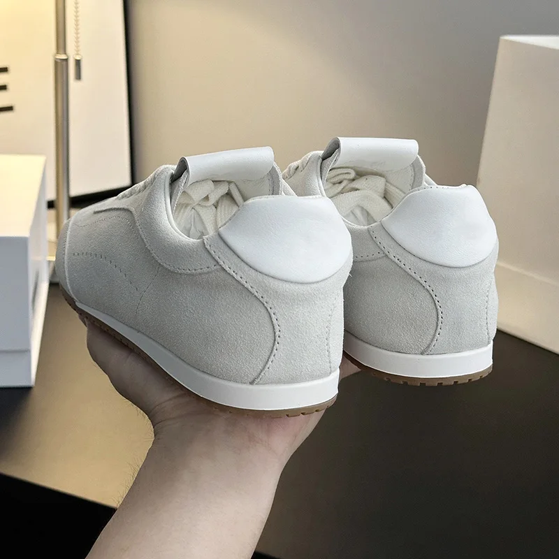 Klassische Damen Ballerinas Aus Leder Und Samt Für Den Alltag_voghion.com
