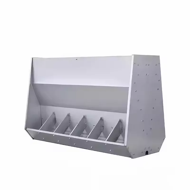 Automatic Stainless Steel Double Side Pig Trough Automatic Nursery Feed Trough Automatic Feeder for Piglets