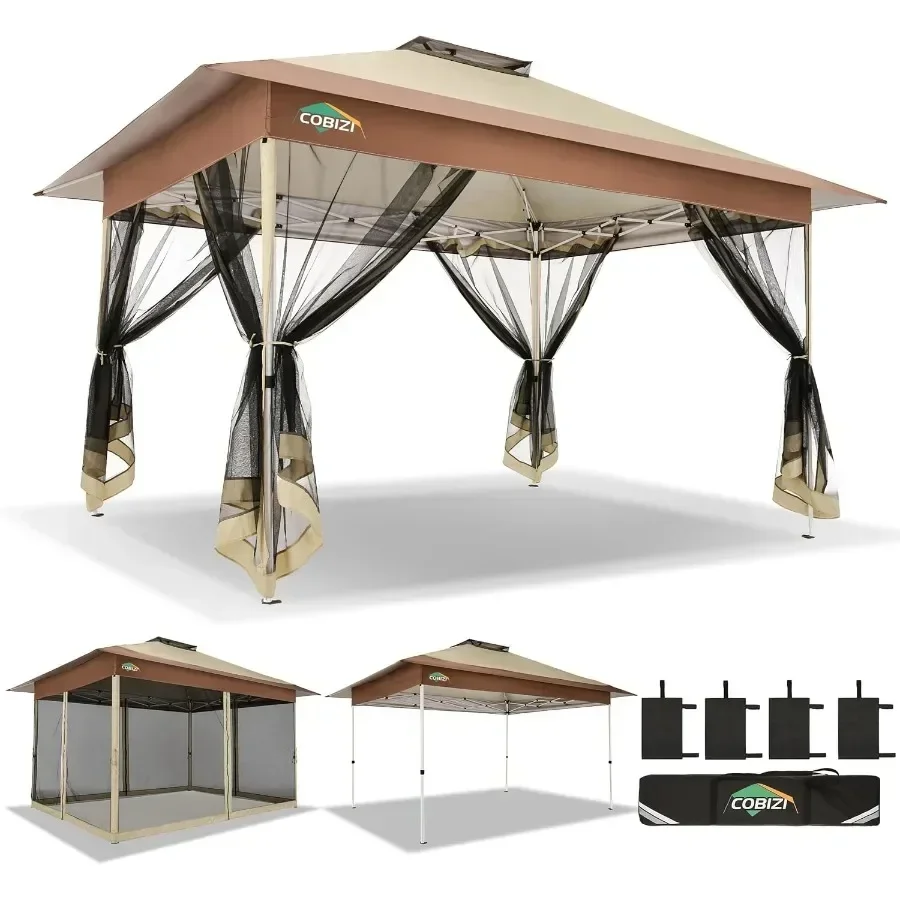 Pop up Gazebo on Clearance, Outdoor Pop up Heavy Duty Canopy Tent, Carpas Para Patio, Screen Tents with Portable Carry Bag, Pat
