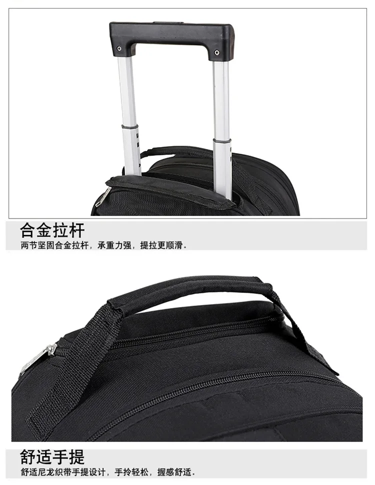 Business-Rucksack für den Außenhandel, Großer Multifunktionaler Doppel-Rucksack, Studentenrucksack, Leichtgewichtig – Detail 32