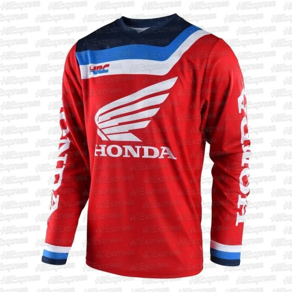

Honda 2025 Printed Off-road Classic Motorcycle Mountain Bike Jersey Racing Sports T-Shirt Breathable Sweat Wicking Quick Jersey
