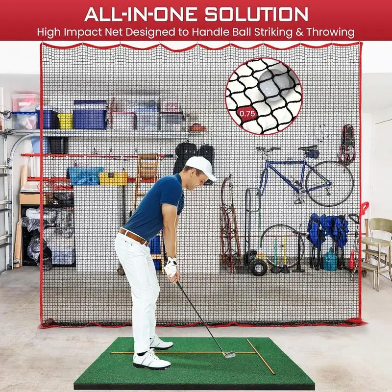 Softball Practice Net 10x10ft Football Trainer Golf Throwing Rebounder Netting Ball Sports Practice Hitting Net For Baseball