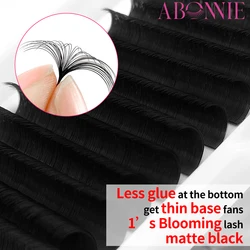 Abonnie Easy Fans Volume Lashes Extensions Auto Fans Eyelashes Extensions False Eyelashes Blooming Easy Fan Volume Cilios