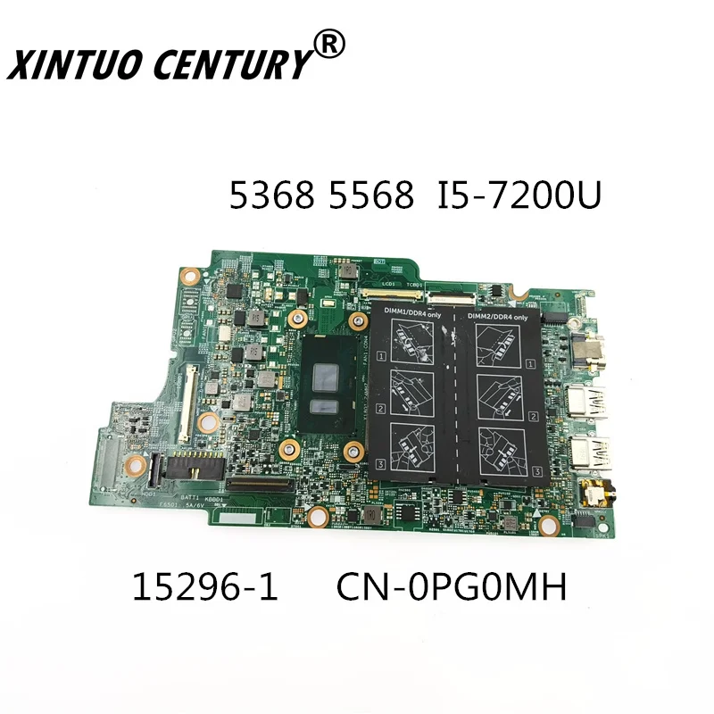 

CN-0PG0MH 0PG0MH PG0MH 15296-1 Para DELL Insprion 5368 5568 I5-7200 CPU Notebook Mainboard DDR4 motherboard 100% Testa