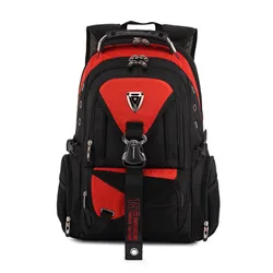 Men's Backpack Waterproof 15.6 inch Laptop Backpacks Swiss Travel Backpack Male Oxford Casual Schoolbag Mochila