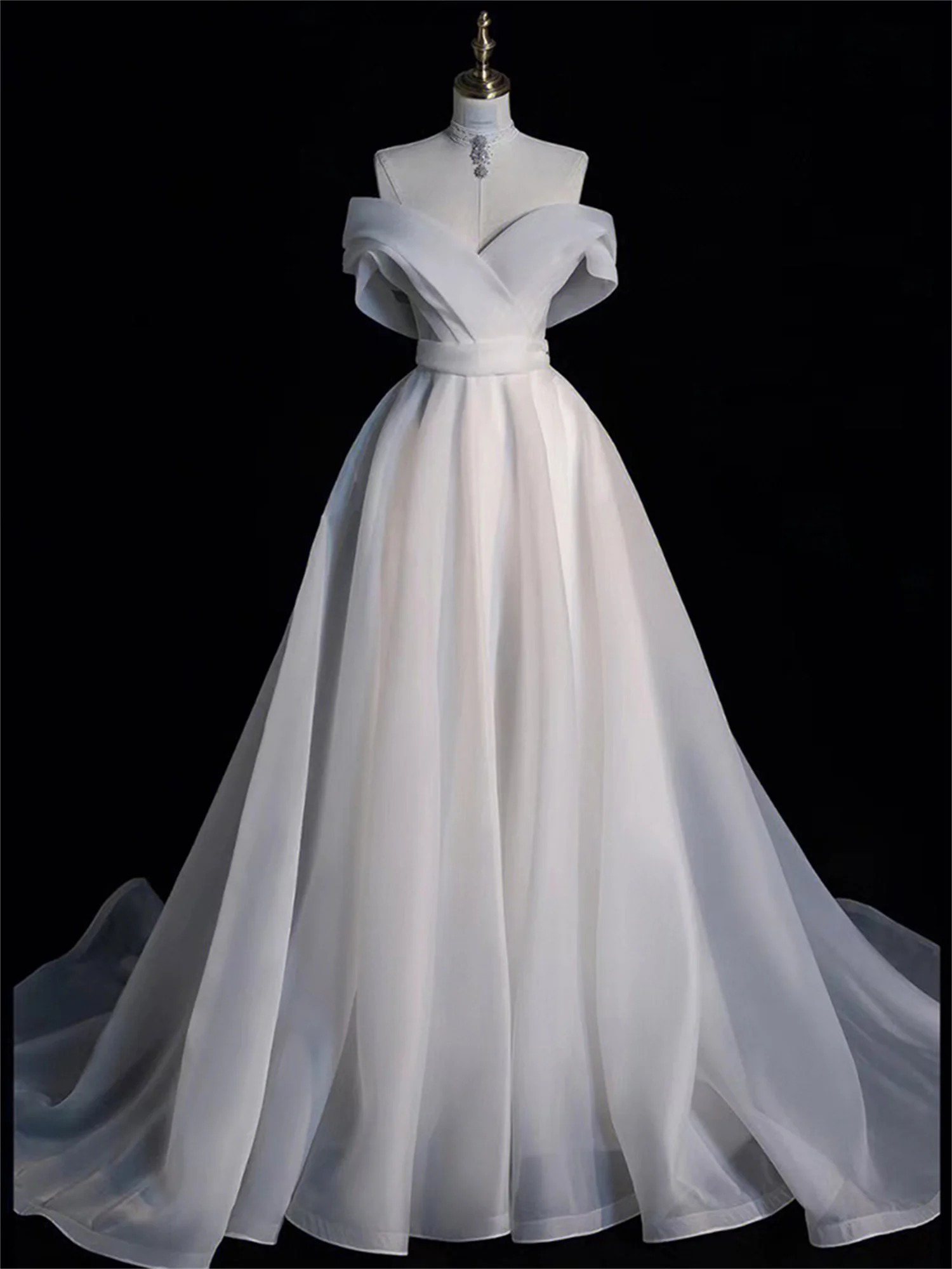 Robe de Mariée à Col en V pour Femme, Vêtement sur Mesure, de Caractère, 2024, 2023