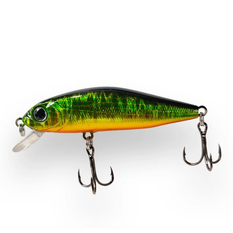 New Mini Floating Minnow Wobbler Fishing Lure 58mm 5g Trout Artificial Plastic Hard Bait 3D Eyes Crankbait Bass Fishing Tackle