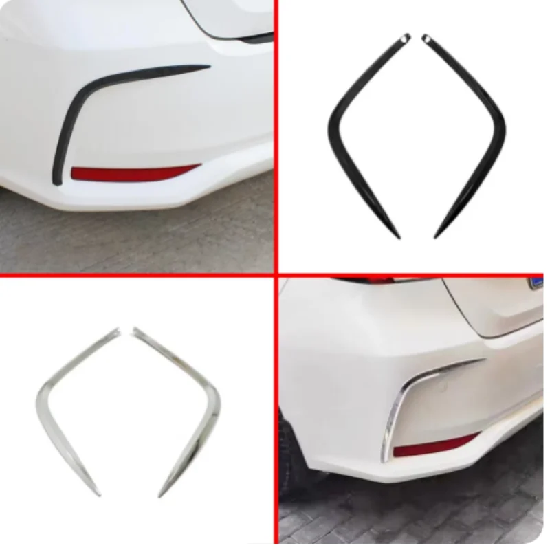 

For Toyota Corolla E210 2019 2020 2021 2022 Car Styling Rear Fog Light Eyebrow Cover Trim Stick Frame Stick 2PCs