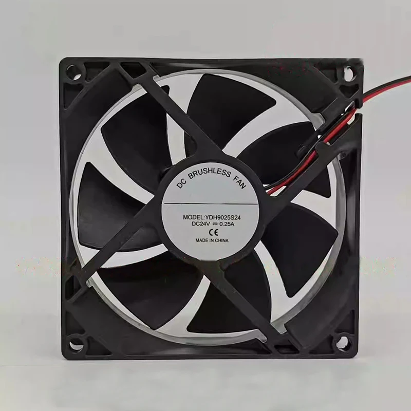 dc-24v-025a-1pc-サーバー冷却ファン-90x90x25mm-新品-2-線式-ydh9025s24