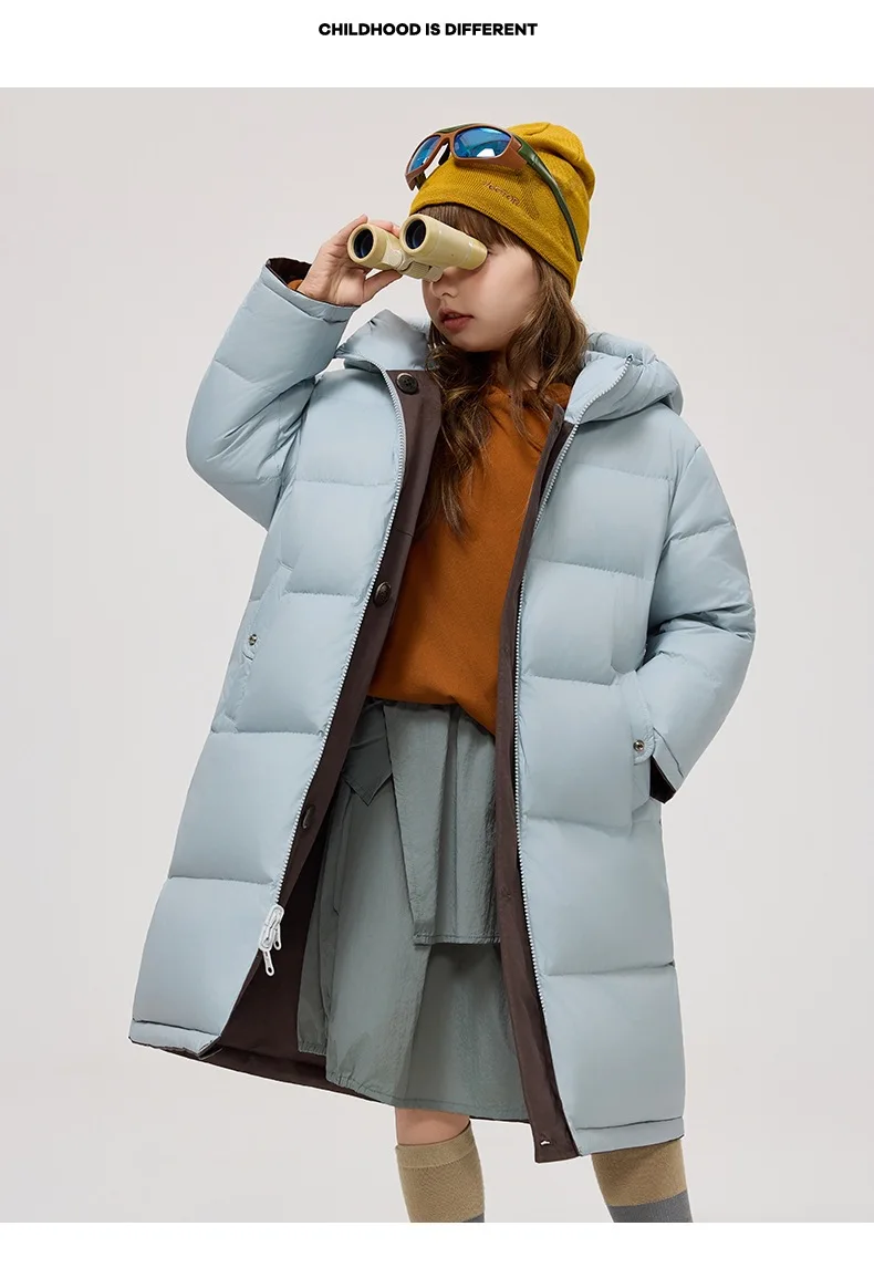 Winter Neue kinder Windjacke Unten Jacke Mode Mit Kapuze Winddicht Wasserdichte Oberbekleidung Jungen Mädchen Warme Mäntel A4820 – Detail 4