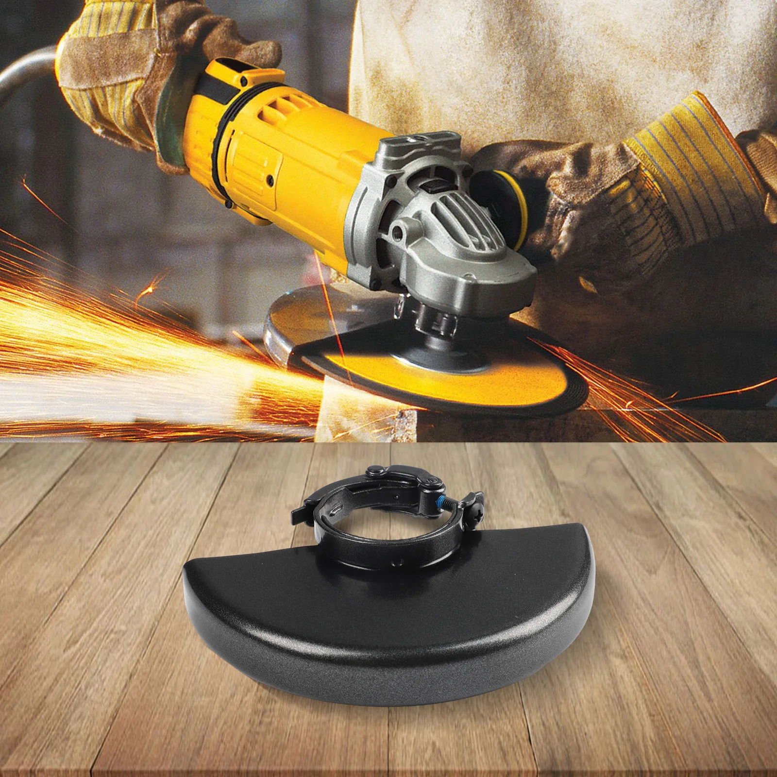 

Black Angle Grinder Cover Angle Grinder Wheel Cover Grinder Replacement Part Compatible With DW821 For DCG412 Grinder
