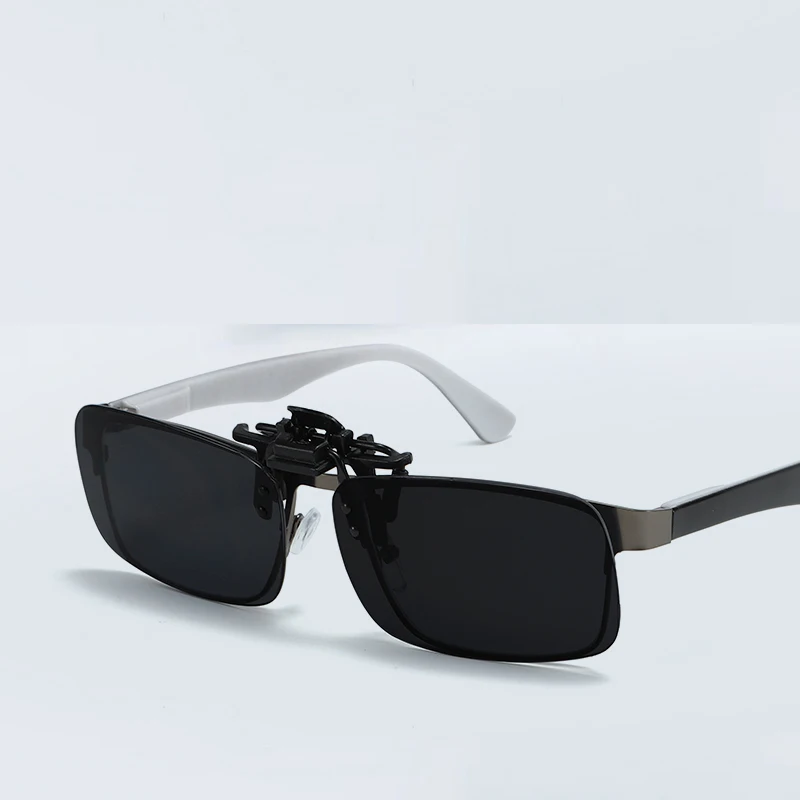 1 pc / 2 pcs Polarized Clip on Sunglasses Myopia Sun Glasses Driving Shades Fishing Eyewear Night Vision Eyeglasses