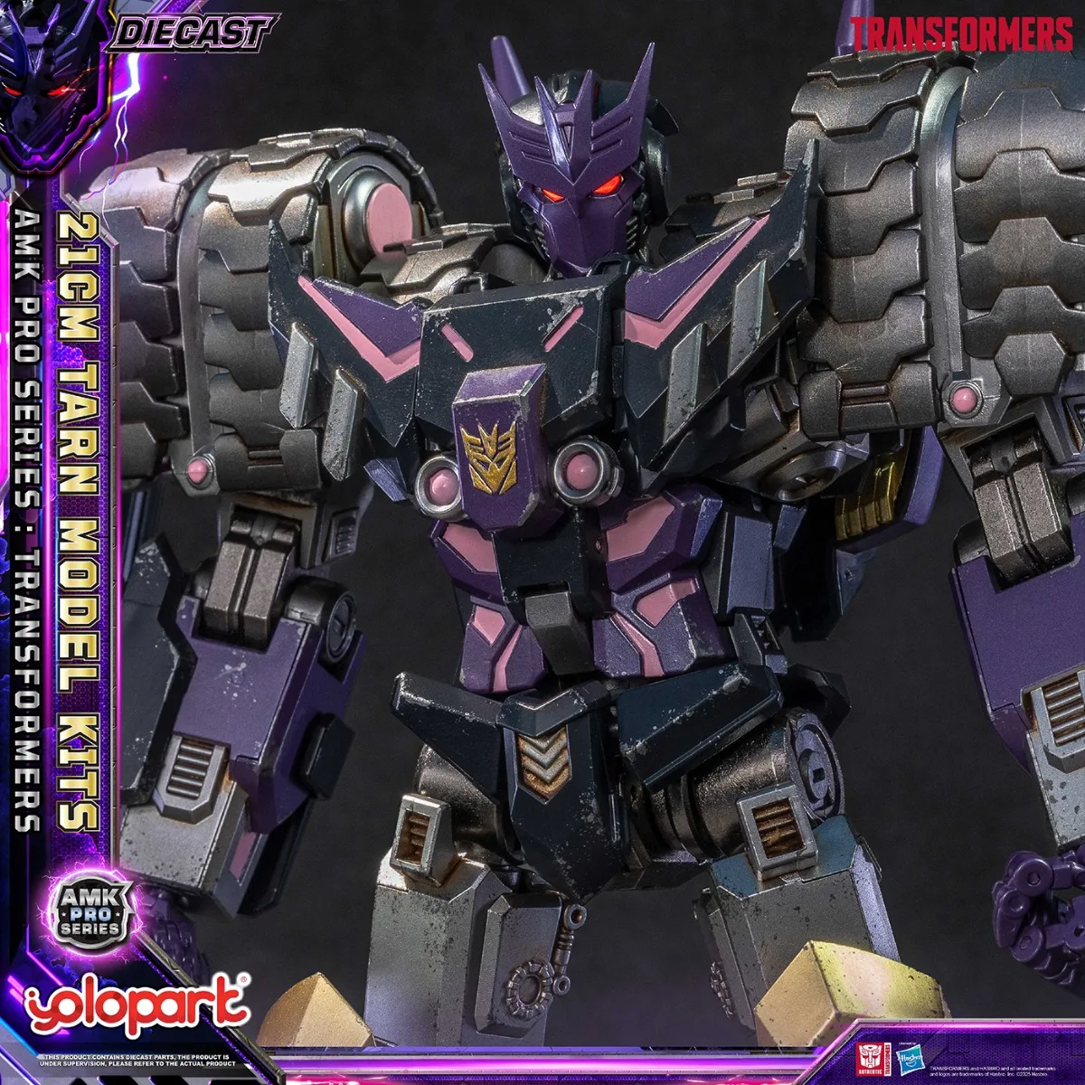 YOLOPARK Transformers Decepticons Tarn DJD Legierung Actionfigur 21 cm AMK PRO Mecha Serie Gemeinsame bewegliche Modellbausätze Sammlungsspielzeug