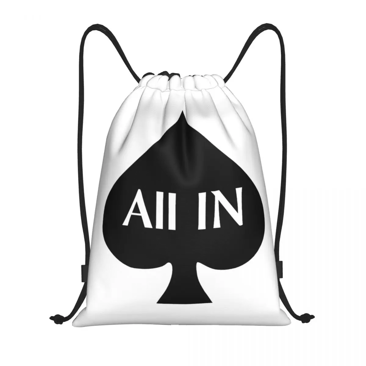 

Рюкзаки для покеристов с дизайном Poker All IN, модные спортивные сумки на шнурке с карманами, сумки для книг, дорожные сумки для студентов