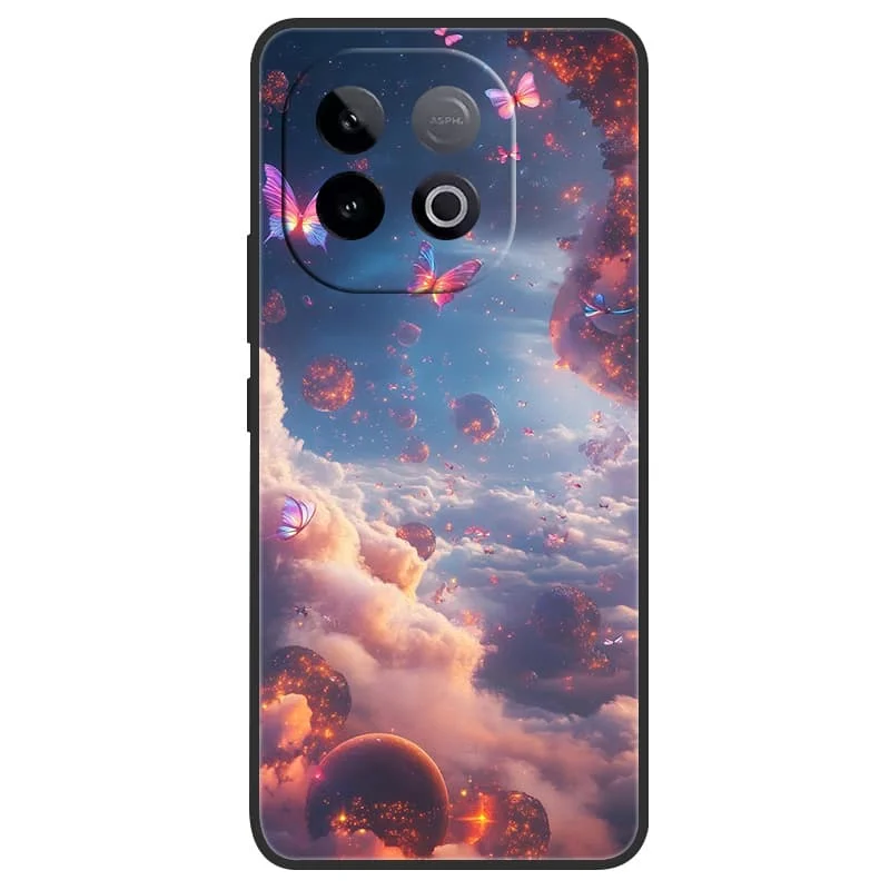 For Vivo iQOO Z10 Turbo Pro Phone Case Fashion TPU Soft Silicone Cover for iQOO Z10 Turbo 5G Z10X Black Shells Camera Protector