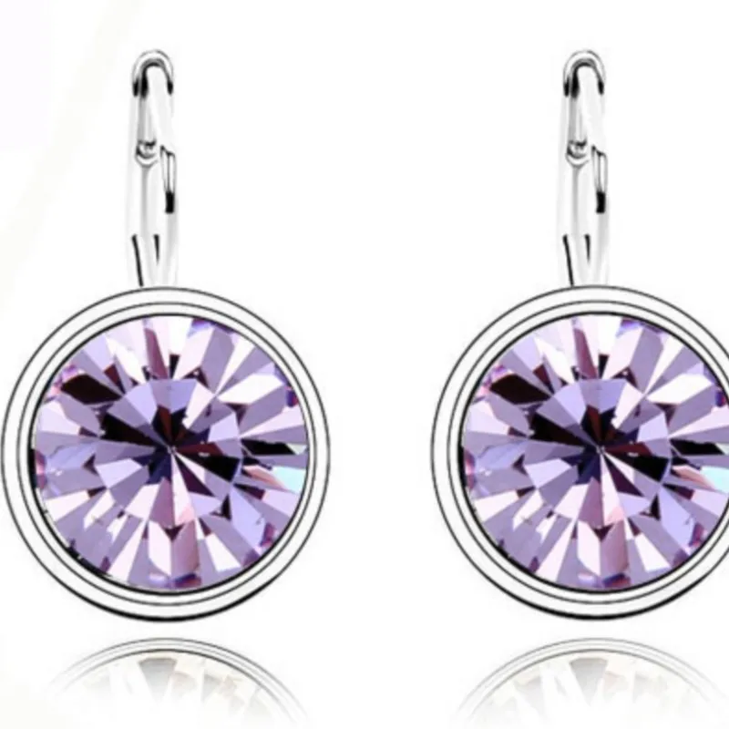shine Crystal round moon Pendant candy sugar Earrings Fashion Jewelry charm girl dropshipping birthday gift party brand design