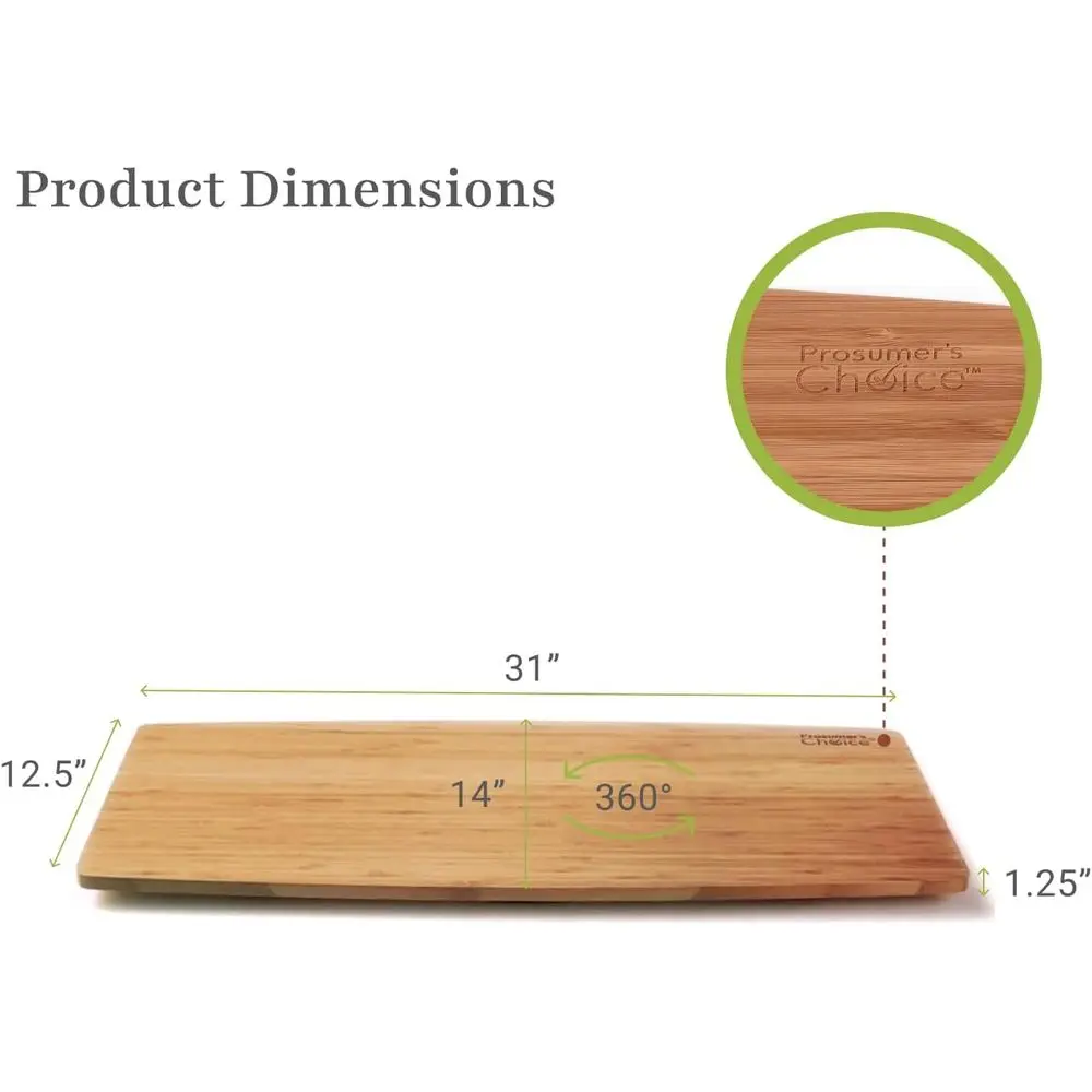 Support pivotant pour téléviseurs LED/LCD, moniteurs, stéréos, surface de base de 31 pouces - Rotation à 360° - Support d'ordinateur pivotant/console multimédia, En