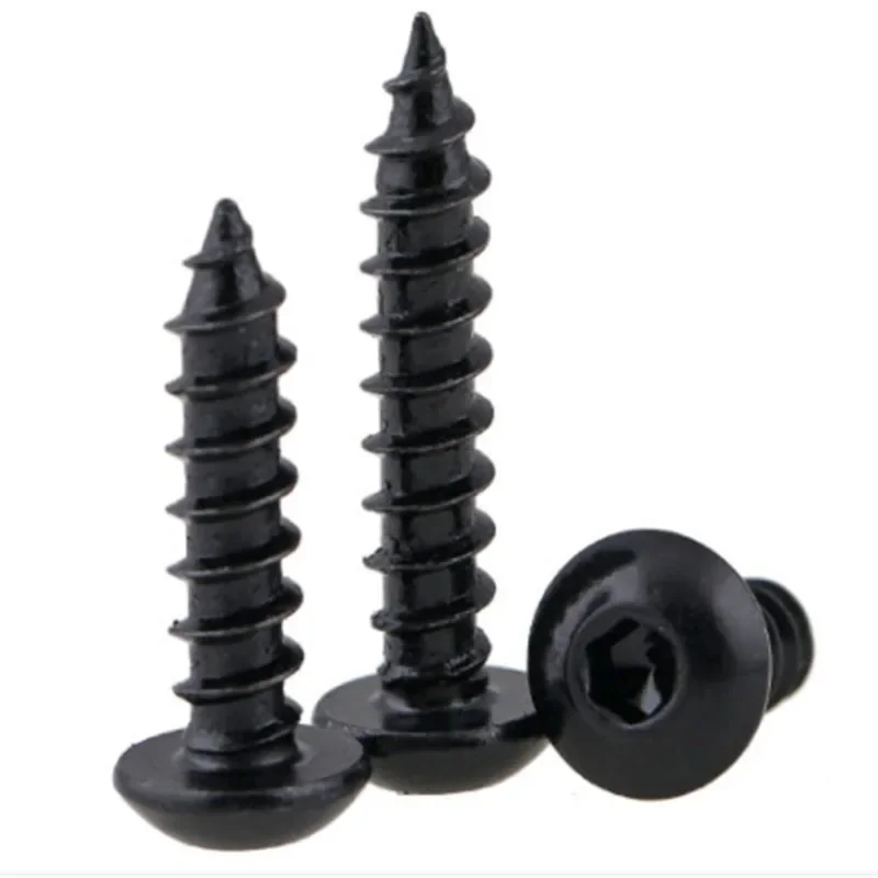 M3 ( 3mm )  High Tensile 8 Black Oxide Button Head Socket Cap Self Tapping Screws Hex bolts