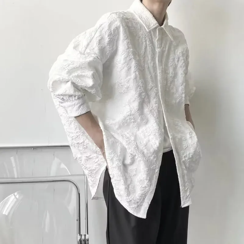 Shirts Men Japanese Style Spring Daily Fashion Comfortable Simple Pure All-match Youthful Schoolboys Handsome Single Breasted