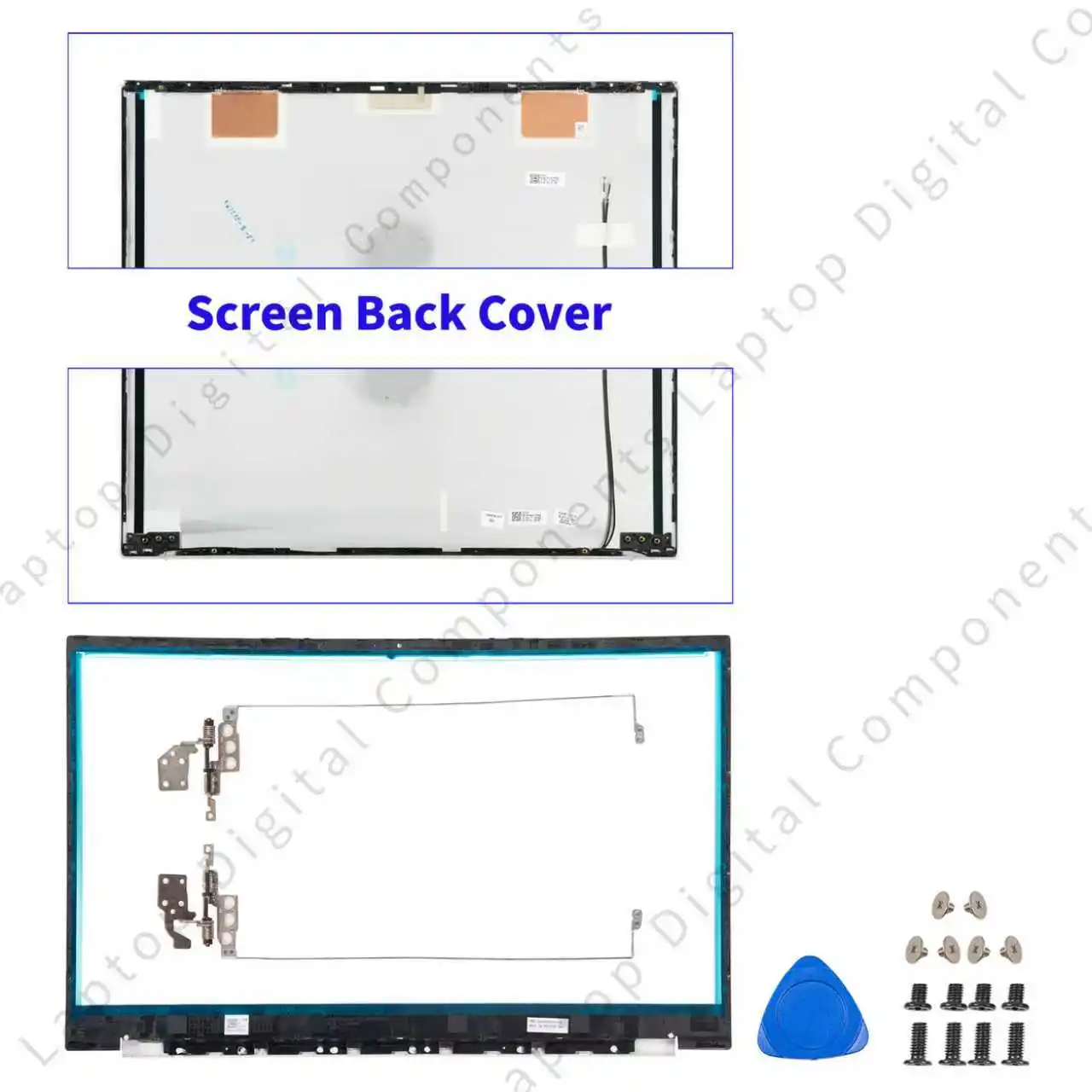 For  Pavilion 15-EG 15-EH 15Z-EH TPN-Q245 Q246 Laptop Screen Back Cover Top Case Front Bezel Frame Hinges Palmrest Bottom Case