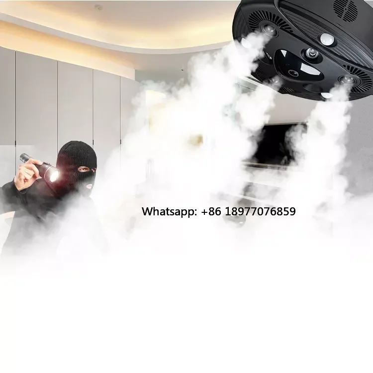 Remote Motion Security Gadget 12V Generador De Niebla De Seguridad Fogging System Compatible With CCTV Alarm Tuya App Suppo