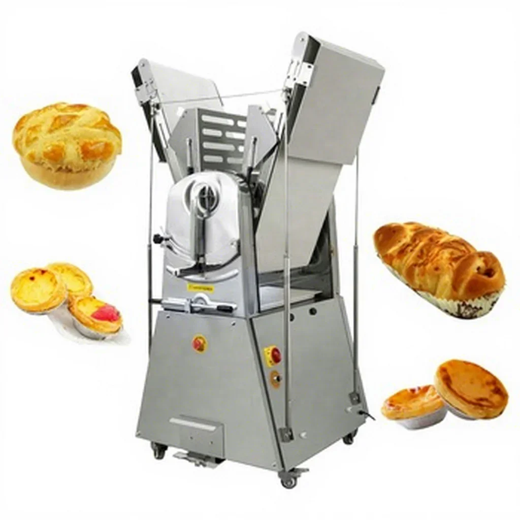 Vertical Dough Sheeter, Danish Pastry & Puff‑Pastry Laminating Machine for Bakery