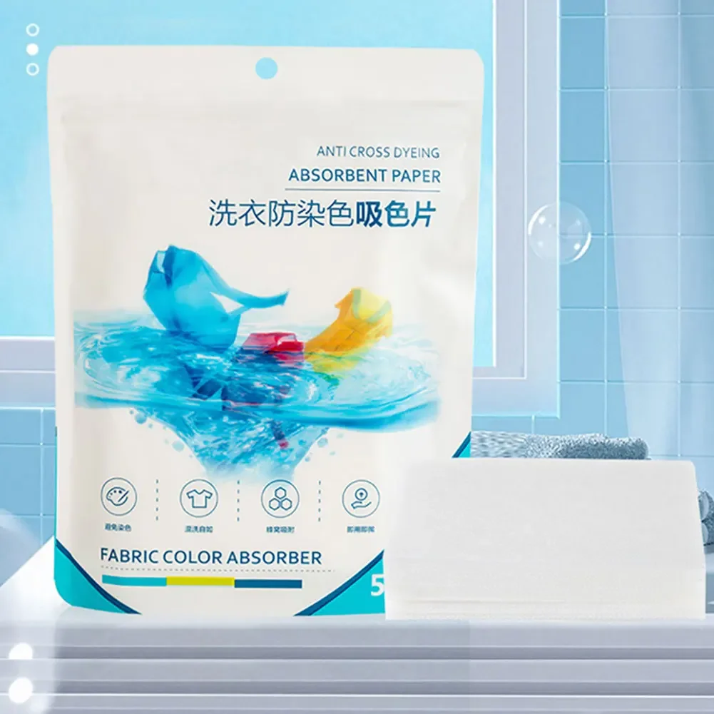 Laundry Tablets Anti-staining Dyeing Household Washing Machine Laundry Bubble Paper Color Catcher Clothes Color-absorbing Tablet