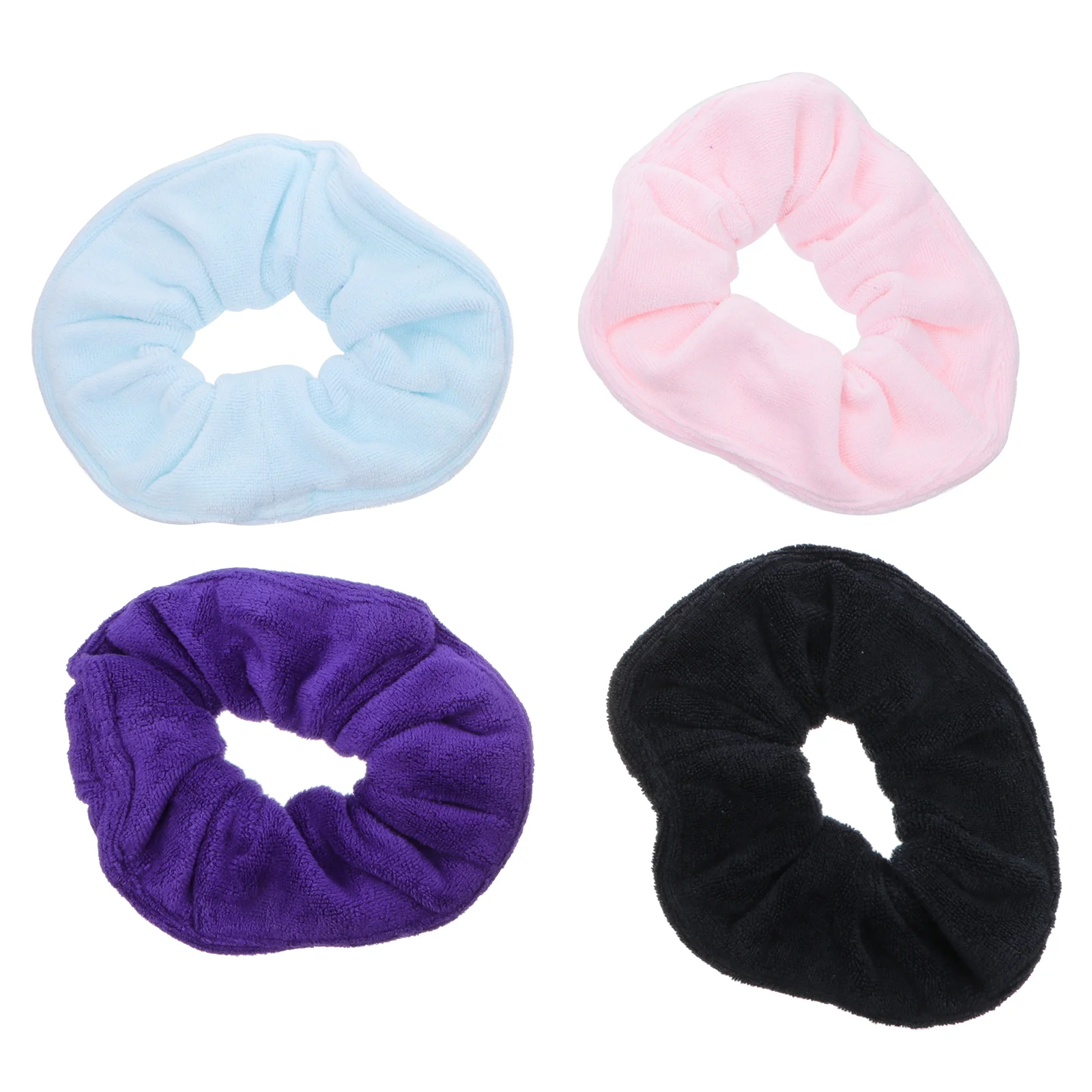 

4 Pcs Hair Ribbons Large Intestine Band Oversize Tie Scrunchy Scrunchies Elastic Drying Women Miss