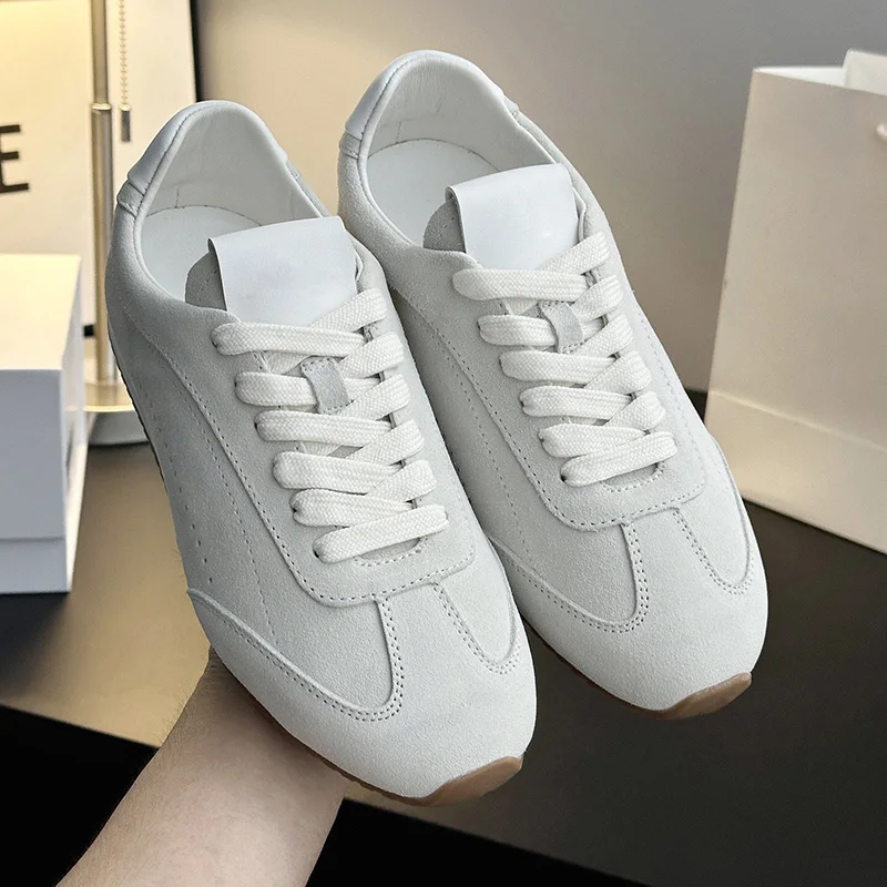 Suede Casual Loafers, Walking Shoes, Women's Training Shoes, Fashionable And Versatile_vogvips.com