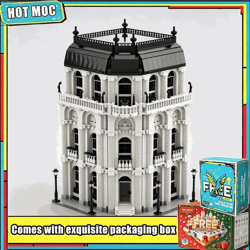 2788PCS MOC Classic Modular House City Street View Model Custom Building Blocks Architecture DIY Assembly Creative Gift Toy Set