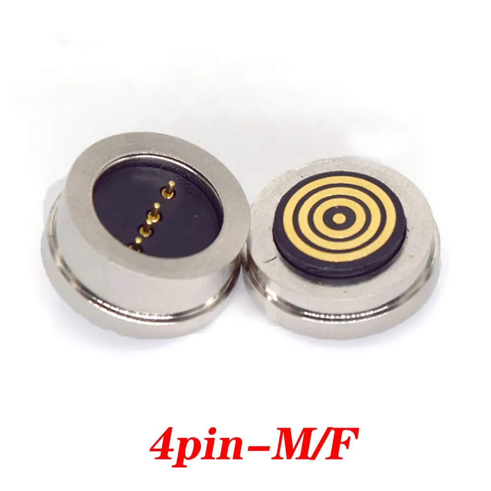 4Pin 5Pin 6Pin Waterproof Magnetic  Pin Connector Spring Loaded Male Female 360 ° blind suction DC Signal transmission charging