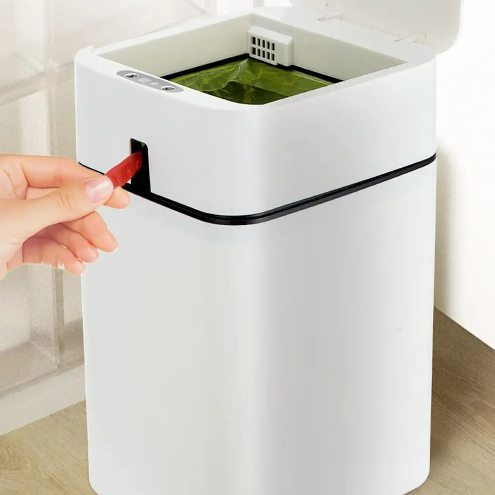 

18-литровое мусорное ведро с датчиком движения, автоматическое, самозакрывающееся, умное, водонепроницаемое, с крышкой, бесконтактное