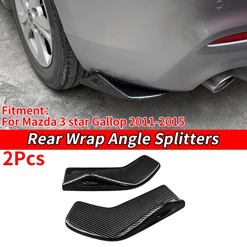 

Car Exterior Accessory Rear Bumper Splitters Aprons Lip Spoiler Diffuser Wrap Angle Protector For Mazda 3 Star Gallop 2011-2015