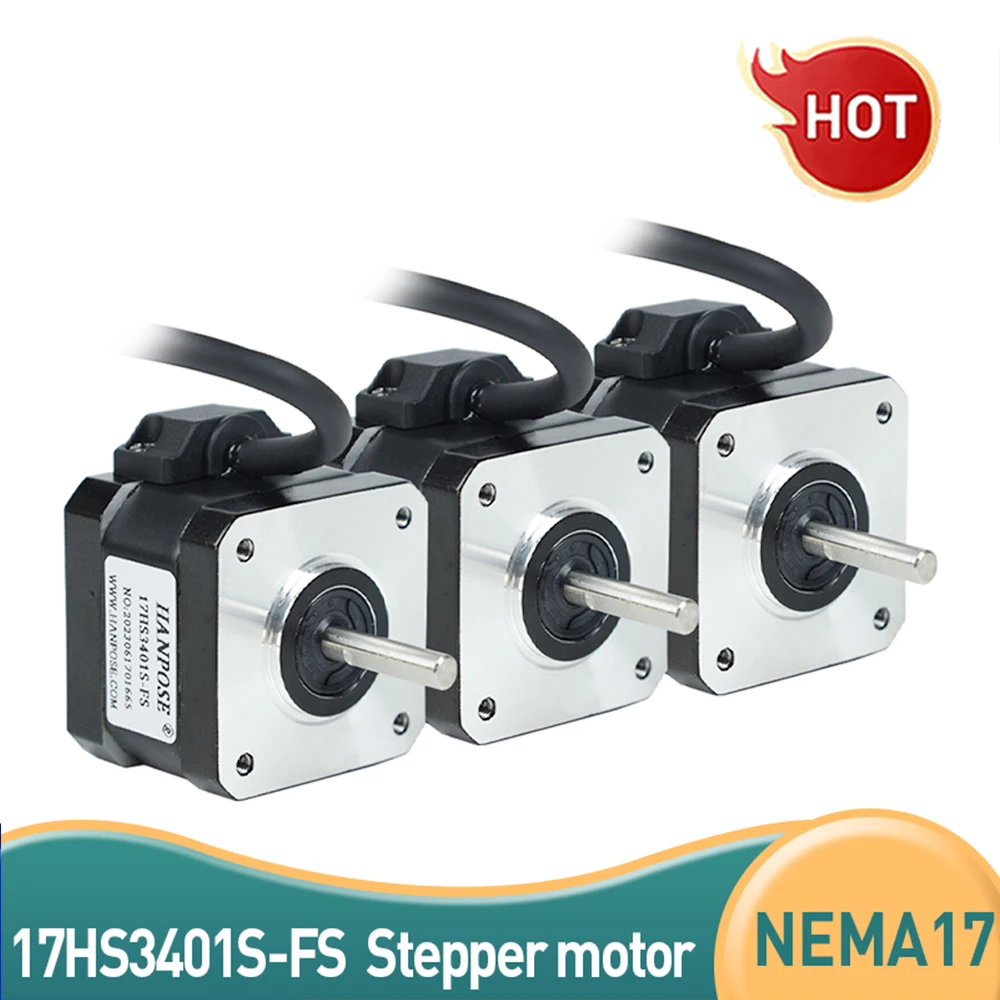 

3pcs Waterproof motor captive Nema17 Stepper Motor 4-lead 17HS4401S-FS 42X40mm motor 1.5A 40N.CM for Motor in automatic feeder