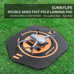 55cm Drone Foldable Landing Pad Double-sided Leather Aircraft Parking Mats for DJI Mavic Mini Air Phantom RC Drones