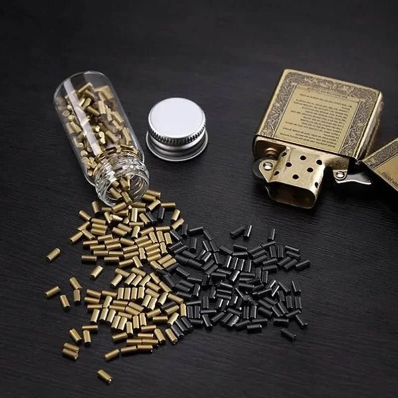 100pcs Lighter Flint Gold and Black Universal Lighter Flint Stone,Lighters Stone Cigarette Accessories