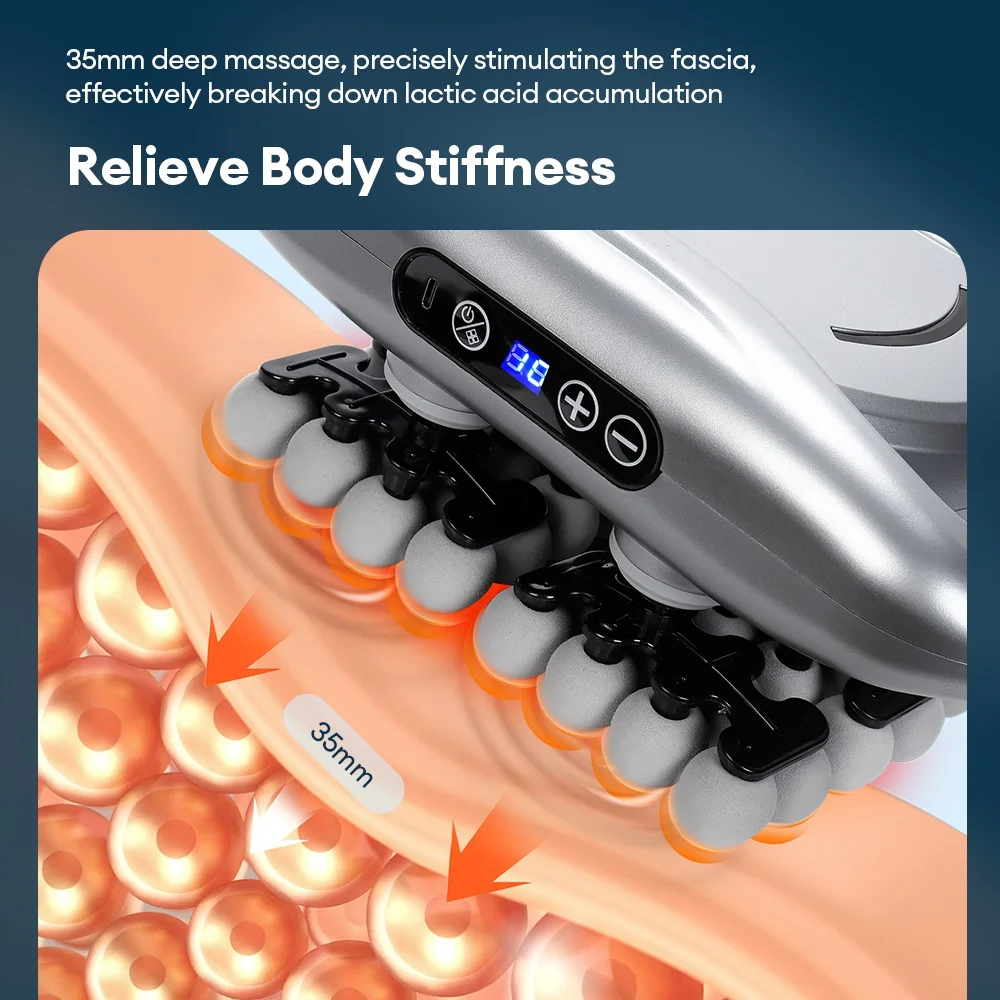 

48-head Fascia Gun High Frequency Vibration Body Fascia Massage Gun Back Waist Leg Massager Deep Relaxation Muscle masajeador