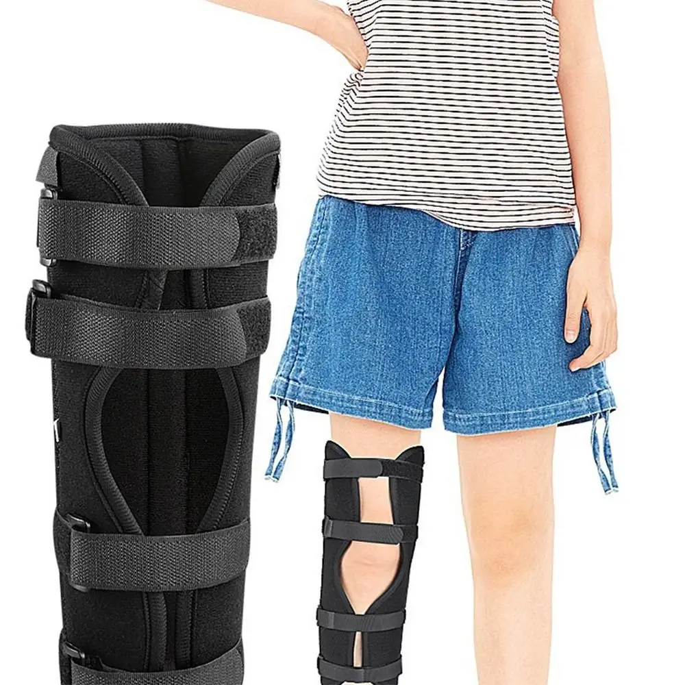 

Fixation Children's Leg Strap Steel Plate Support Stable Leg Splint Support Breathable Adjustable Knee Protector