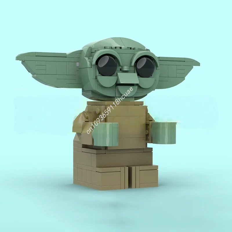 

238 шт. MOC Upscaled Grogu минифигурка звезда битва строительные блоки креативная рождественская игрушка идея подарка образовательный кирпич для детей