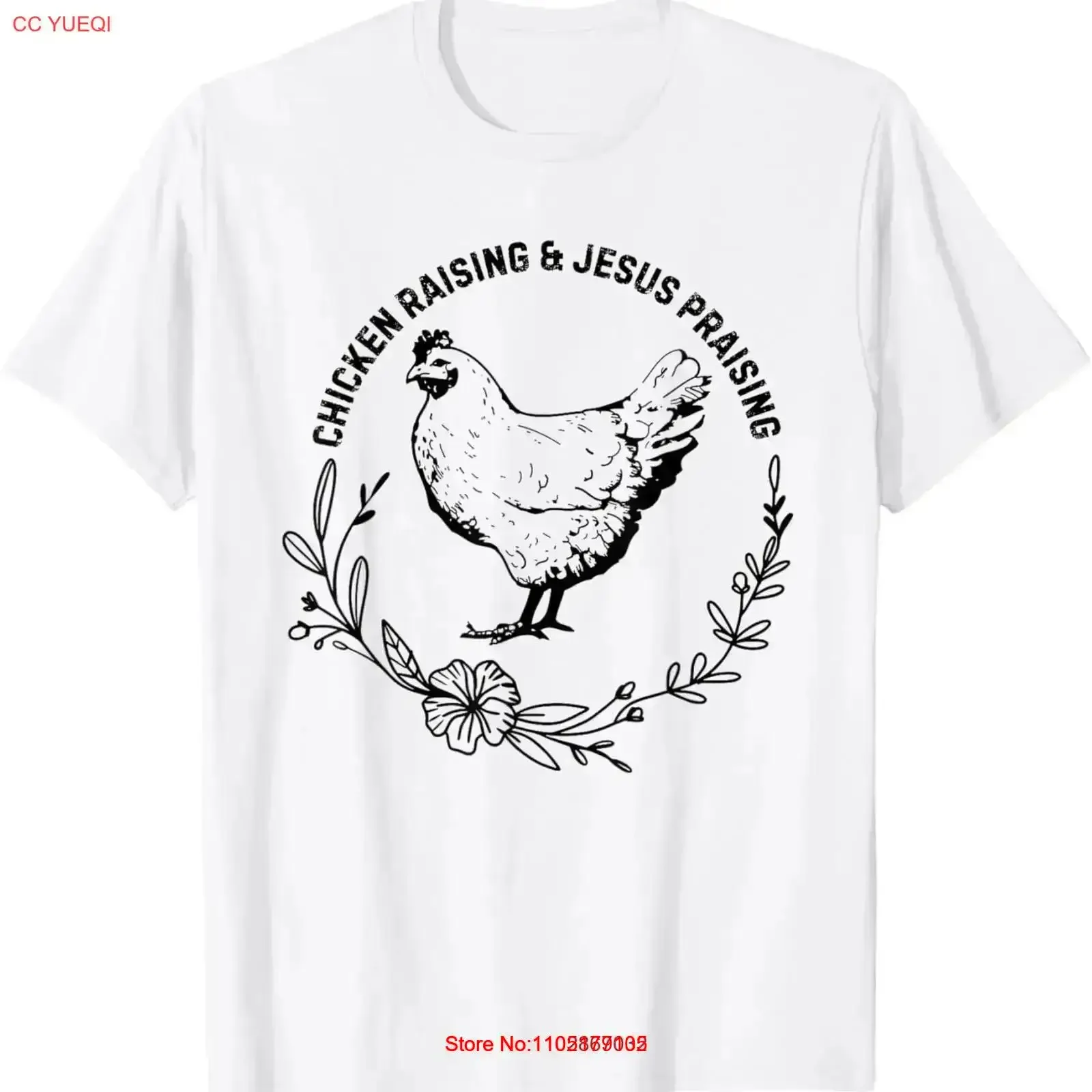 Chicken Raising Jesus Praising T Shirt vintage Washed graphic Comfortable Casual Stretched Top For Everyday Wear fashion homme