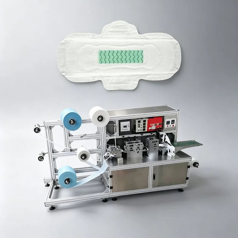 Automatic Women Sanitary Napkin Manufacturing Machine Full Production Line with Folding Packing Counting Function Factory Price