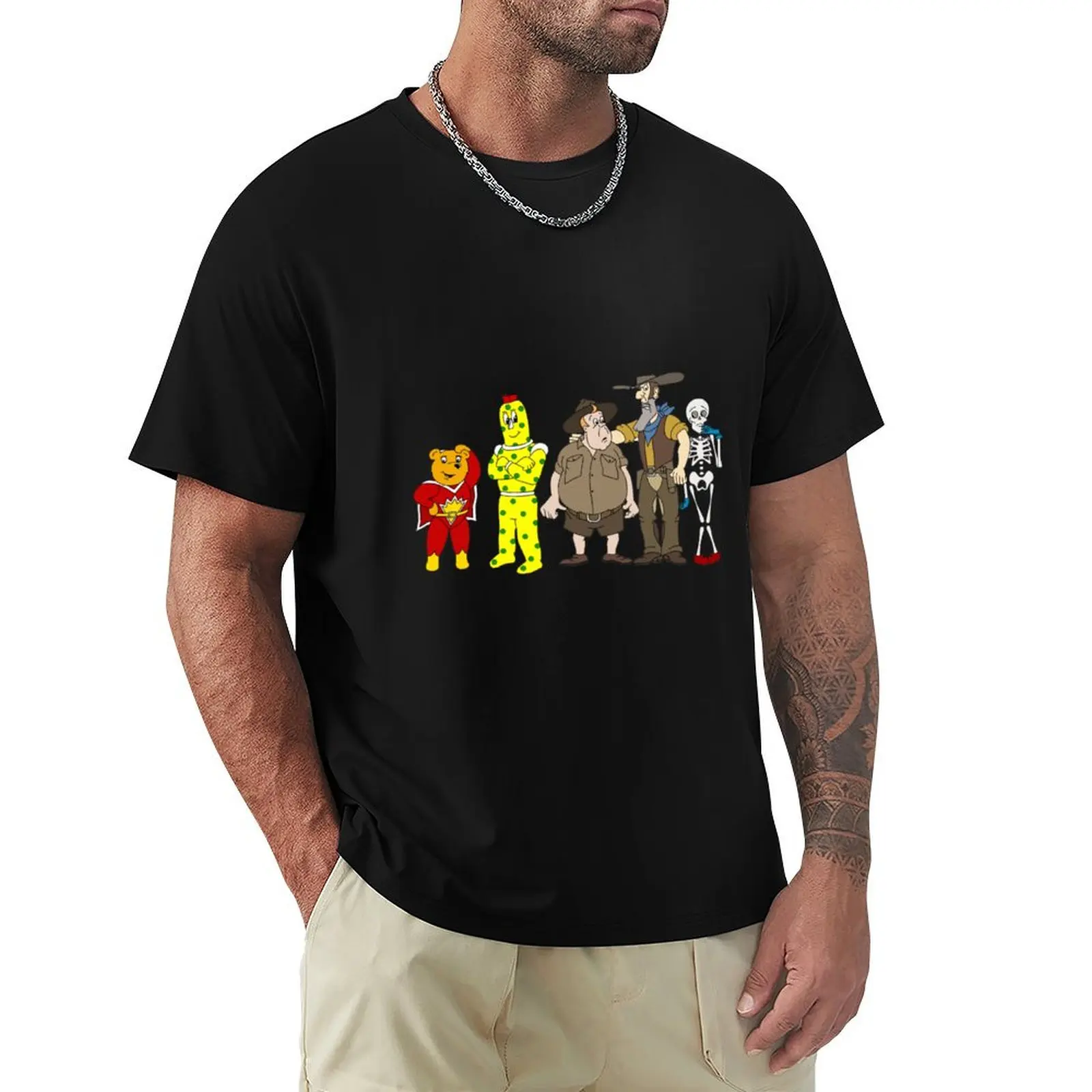 

SuperTed Cartoon T-Shirt oversize t-shirts man korean fashion Blouse tshirts for men