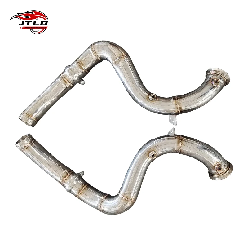 

JTLD Stainless Steel Straight Pipe Exhaust Downpipe No OPF for Mercedes Benz W205 C63 AMG C63S