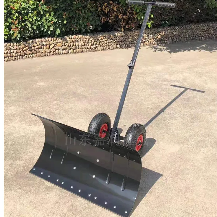 HCY HCY Community snow removers, hand-pushed wheeled snow shovels, multifunctional manual snow pushers