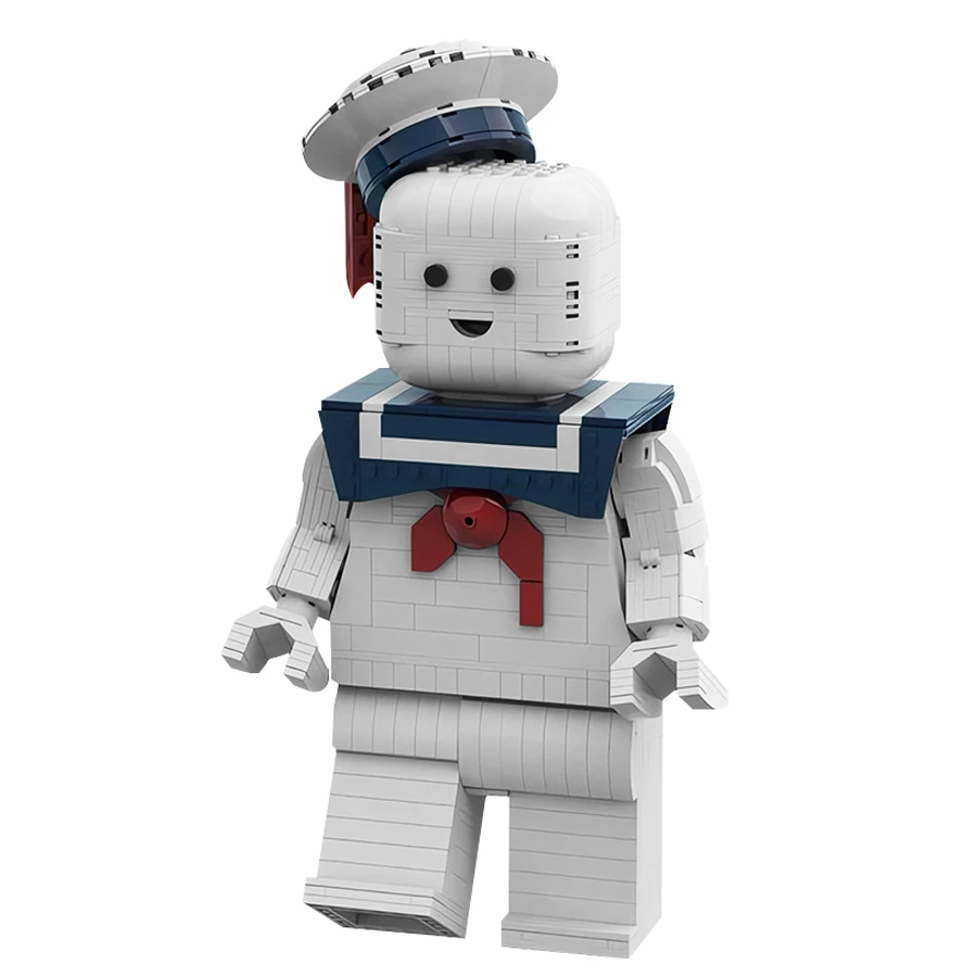 MOC-Ensemble de blocs de construction Ghostbustered Stay Puft pour enfants, homme correspondant, figurine de film classique, modèle Rick, jouets cadeaux