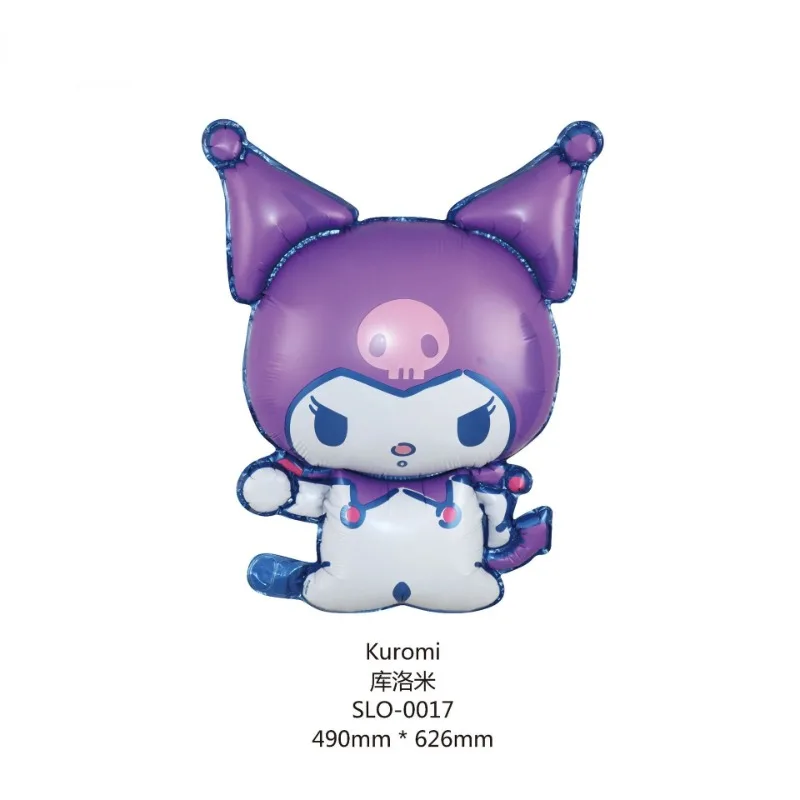 مجموعة بالونات عيد ميلاد كورومي للفتيات لتزيين حفلات الأرقام بالونات تناسب حلي كاواي اللطيفة خلفية ديكور استحمام الطفل #2